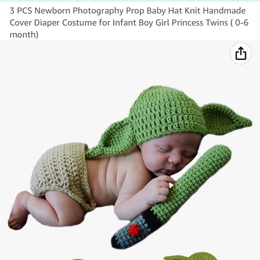 Baby Yoda costume (0-6months)